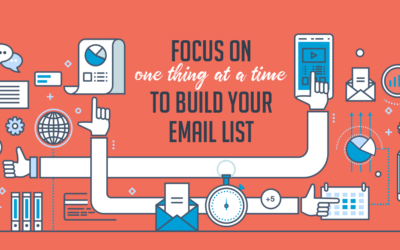 Focus on one thing at a time to build your email list
