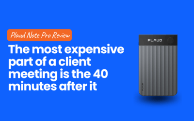 The most expensive part of a client meeting is the 40 minutes after it
